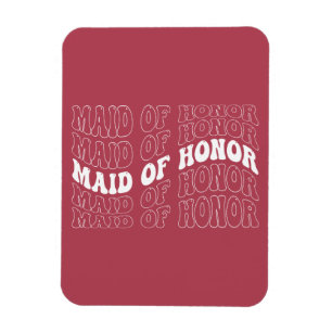 Ímã Noiva Retro Dama de Honra