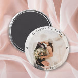 Imã Noiva Simples Moderna e Favor de Casamento de Foto<br><div class="desc">Noiva Simples Moderna e Imagem de Favor de Casamento de Foto do Groom</div>