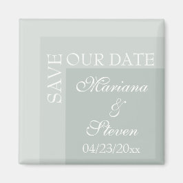 Imã Noiva Simples Moderno Chic Script Casamento