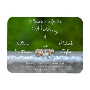 Ímã noivado de diamante personalizado