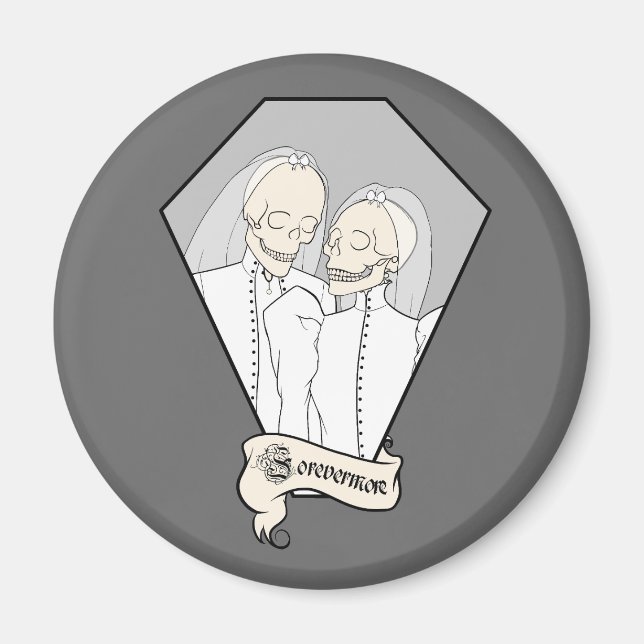 Imã Noivas Esqueleto (Frente)