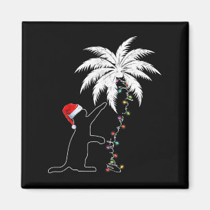 Imã Noivo Negro Engraçado Papai Noel Natal Havaiano Em