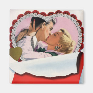 Imã Noivos do Dia dos Namorados Vintage Amor e Romance