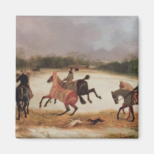 Imã Noivos que exercitam cavalos de corrida