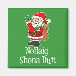 Imã Nollaig Shona Duit Natal Irlandês Papai Noel
