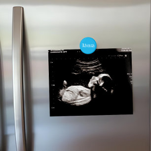 Imã Nome Azul Personalizado da Azure Exibição de Ultra