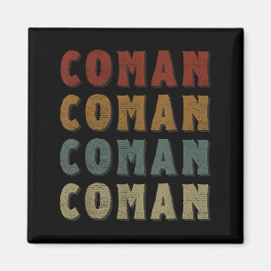 Imã Nome Coman Legal Vintage Legal Coração Amor Divert
