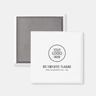 Imã Nome comercial personalizado com logotipo e código