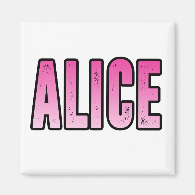 Imã Nome da Alice (Frente)