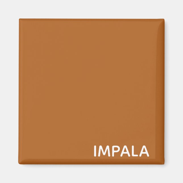 Imã Nome da cor castanho do Impala (Frente)