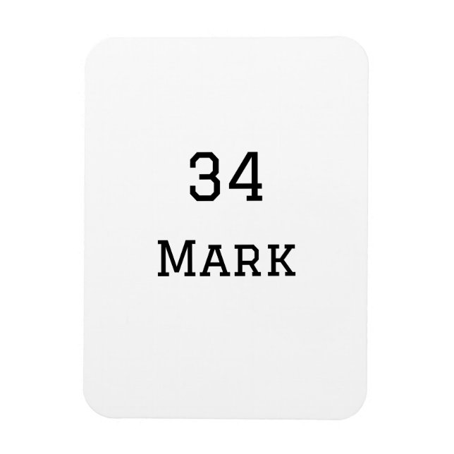 Ímã nome da equipe adicionar nome do jogador data espo (Vertical)