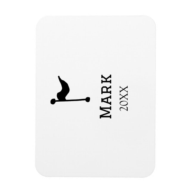 Ímã nome da equipe adicionar nome do jogador data espo (Vertical)