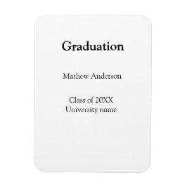 Ímã nome da formatura turma de 20XX nome da universida