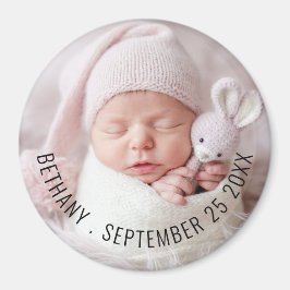 Imã Nome da Foto do Bebê Data do Anúncio de Nascimento