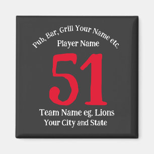 Imã Nome da grade do Bar do Pub Número do seu nome Bar