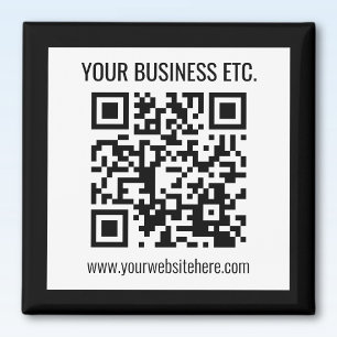 Imã Nome da sua empresa & Código QR editável