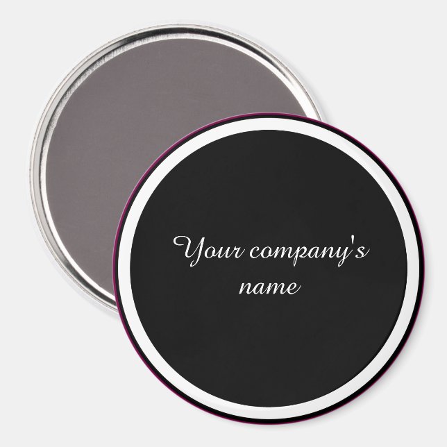 Imã Nome da Sua Empresa, modelo, (Front/Back)