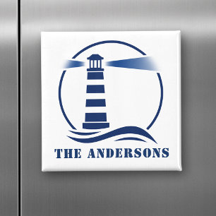 Imã Nome da sua família ou Ondas do Oceano de Farol d