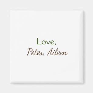 Imã nome de adição de amor simples texto editável míni