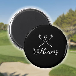 Imã Nome de Clube de Golfe em Letra Personalizada