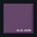 Imã Nome de cor azul John púrpura<br><div class="desc">Nome de cor azul John púrpura</div>