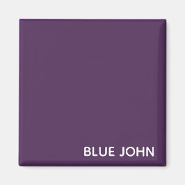 Imã Nome de cor azul John púrpura