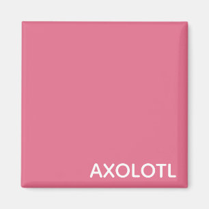Imã Nome de cor rosa Axolotl