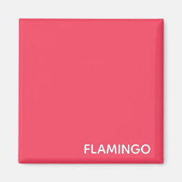 Imã Nome de cor rosa Flamingo