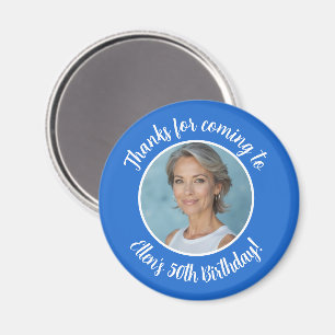Imã Nome de Foto da Festa de aniversário Personalizada