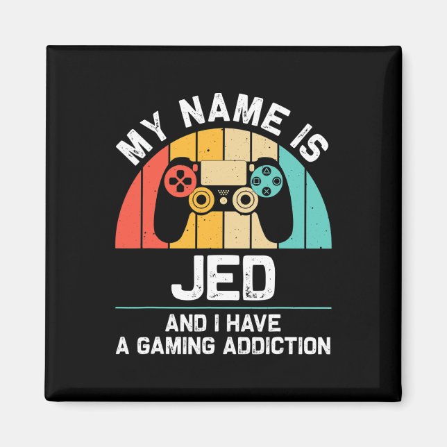 Imã Nome de presente Jed personalizado presente engraç (Frente)
