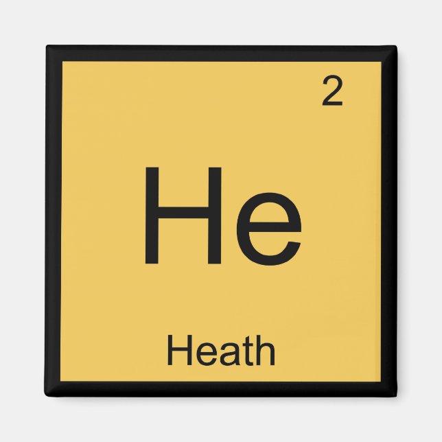 Imã Nome de saúde Elemento de química Mesa periódica (Frente)