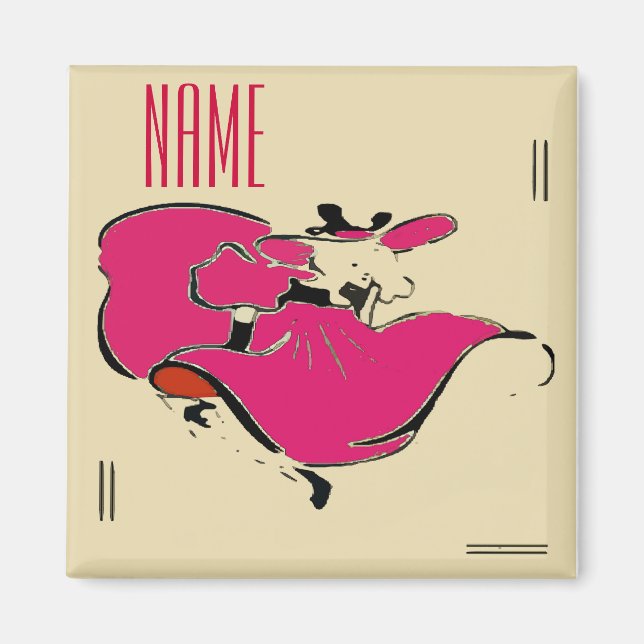 Imã Nome do Adicionar Dancer (Frente)