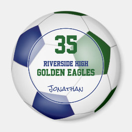 Imã nome do atleta cor verde azul do time de futebol