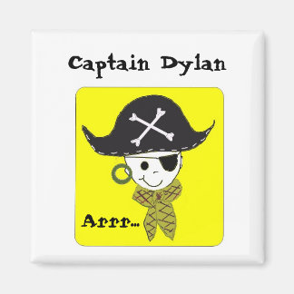 Imã Nome do Capitão Pirata Personalizado