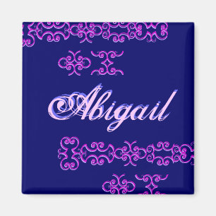 Imã Nome do Designer Abigail I Magnet