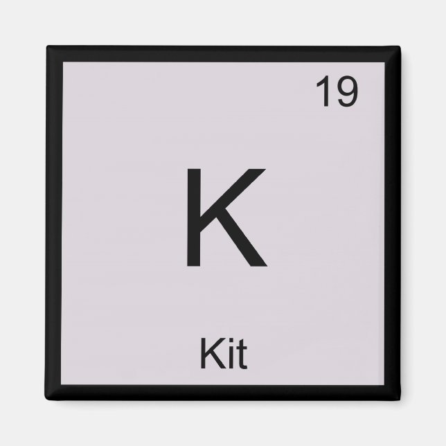 Imã Nome do Kit Elemento Químico Tabela Periódica (Frente)