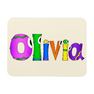 Ímã Nome do Personagem de desenho animado "Olivia"