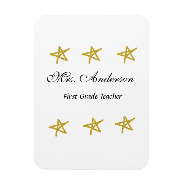 Ímã nome do professor de volta às estrelas douradas de (Vertical)