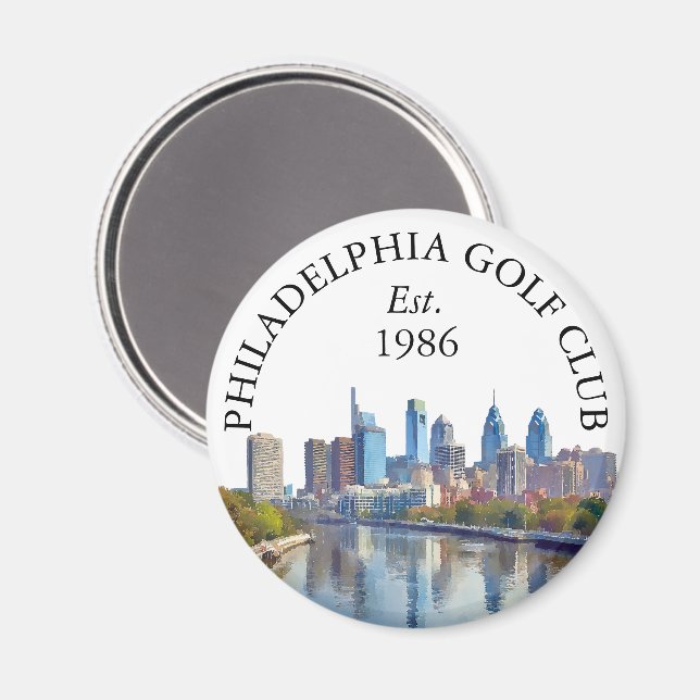 Imã Nome do Taco de Golfe Personalizado da Silhueta de (Front/Back)