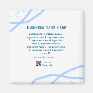 Imã Nome dos ingredientes adiciona nome comercial webs