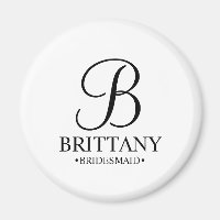 Nome e Monograma da Bridesmaid Personalizada