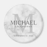 Nome e monograma do Padrinho de casamento personal