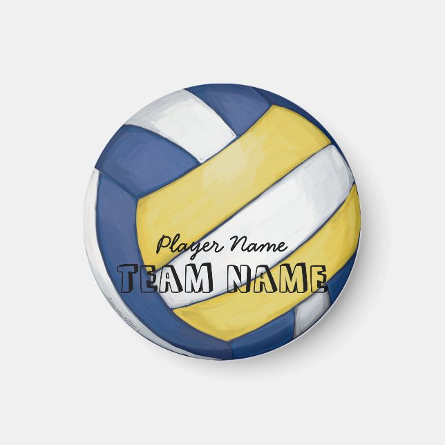 Imã Nome e número da equipe de voleibol (Frente)