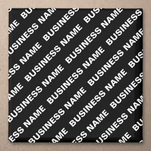 Imã Nome Editável Repetível Negrito   Branco preto sim