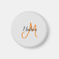 Nome inicial de escrita manual moderna monograma