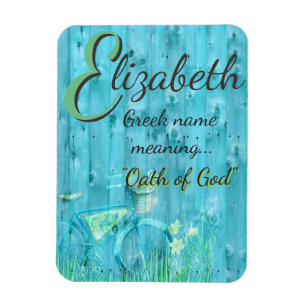 Ímã Nome Magnet: Elizabeth, juramento de Deus