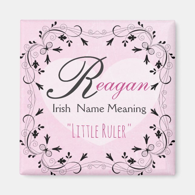 Imã Nome Magnet Significa Reagan, Pequena Régua (Frente)