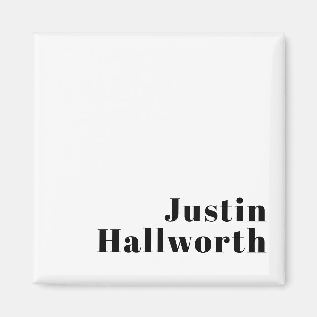 Imã Nome mínimo retroativo ou Modelo de negócios (Frente)