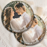 Imã Nome Moderno de Foto do Noivo Elegante Data Casame<br><div class="desc">Adicione o toque final ao seu casamento com estes modernos e simples ímãs personalizados de fotos. Perfeito como favores de casamento para todos os seus convidados. Personalize esses ímãs de casamento com sua foto de noivado favorita, nova foto e personalize com nome e data. Veja nossa coleção de casamento para...</div>