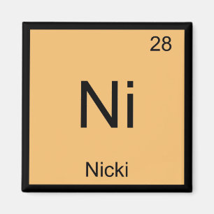 Imã Nome Nicki Elemento Químico Tabela Periódica